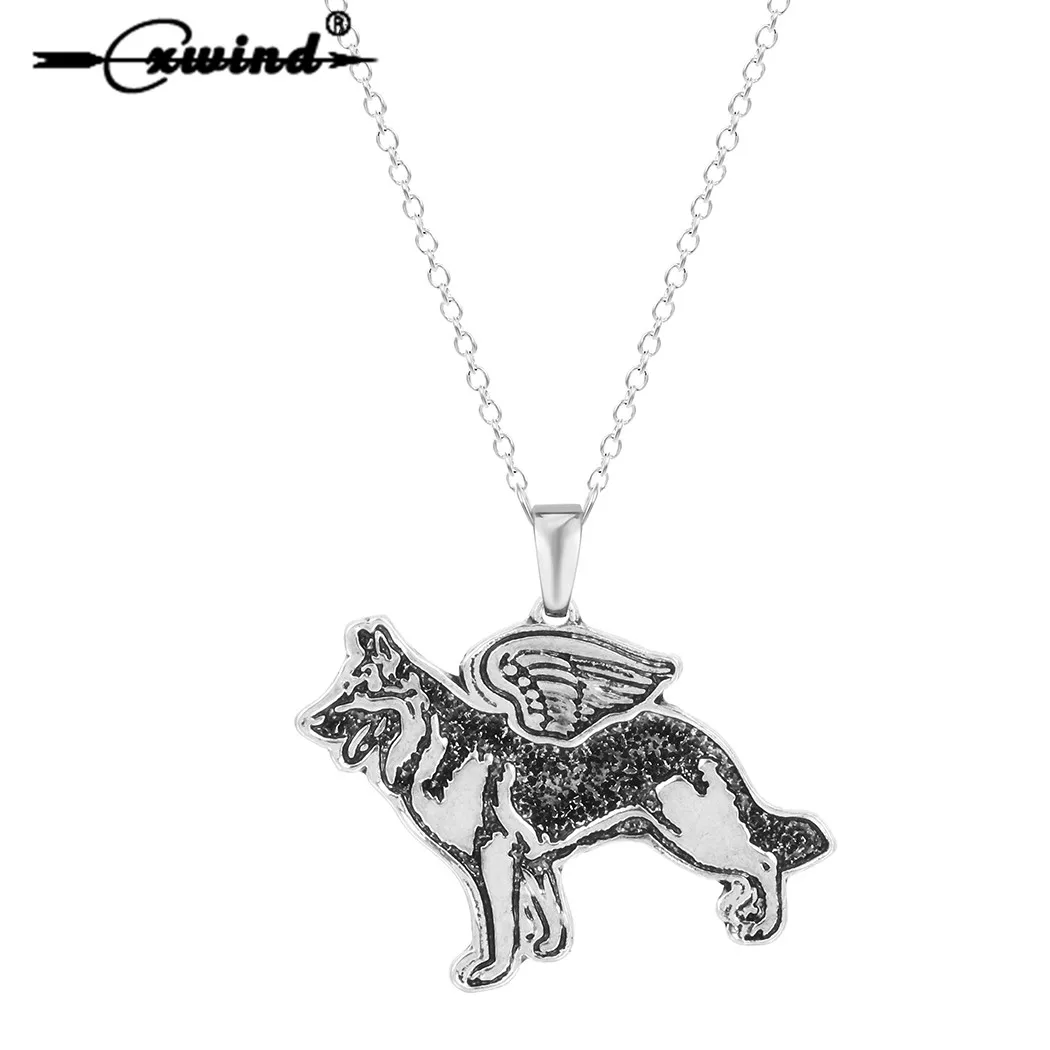 Ожерелье Cxwind с подвеской в виде щенка немецкой овчарки ожерелья животных подарок