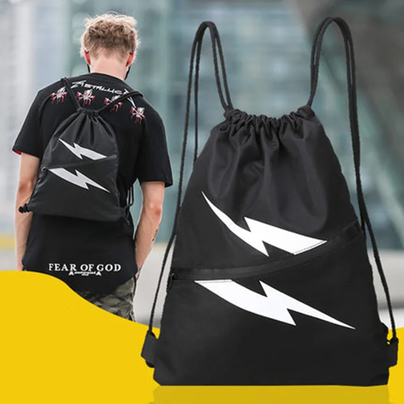 Унисекс Рюкзак на шнурке водонепроницаемый мужской рюкзак для занятий спортом