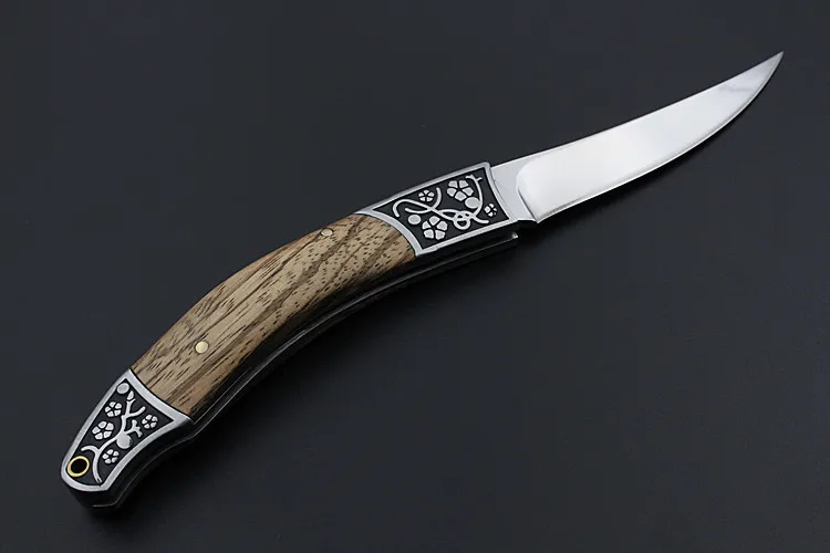 Swayboo zebra wood карманный нож открытый 7CR17MOV стальной Кемпинг 56HRC твердость