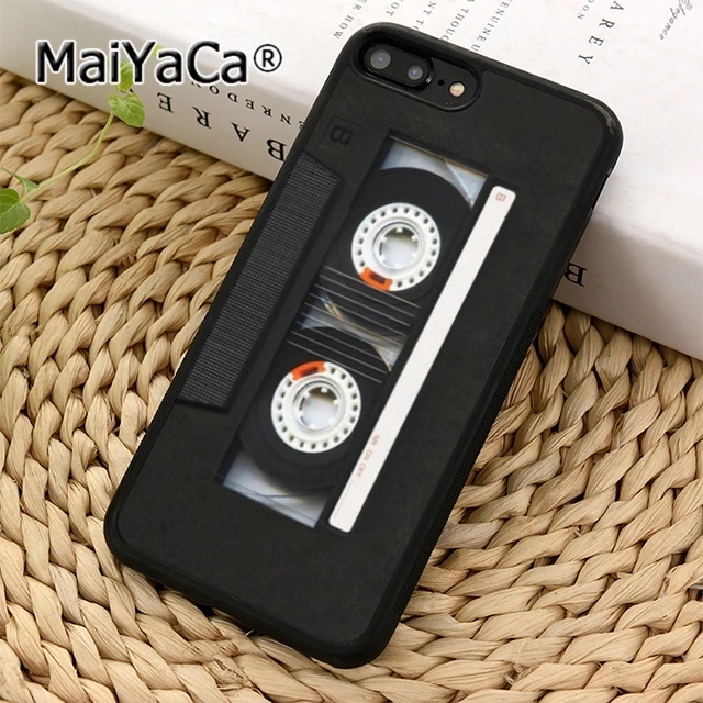 Классический ретро чехол MaiYaCa для телефона с кассетной лентой iPhone 5 6s 7 8 plus 11 12 Pro X XR