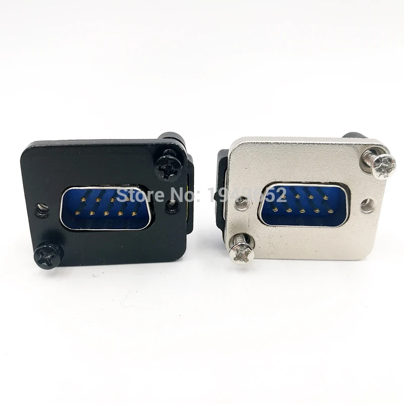 DB9 Data Cable Connector - VGA Panel Mount D-Type 9 Pin Port Socket - Female & Male Adapter DP9 image 2