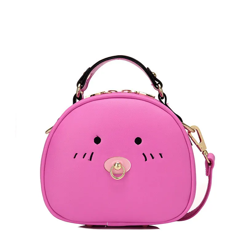 Милый мультфильм печати сумки на плечо Женская мода мини корейский стиль