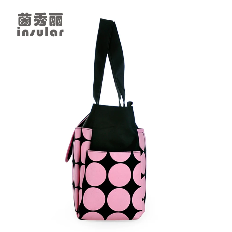 Новое поступление сумки для детских подгузников с круглыми точками брендовые