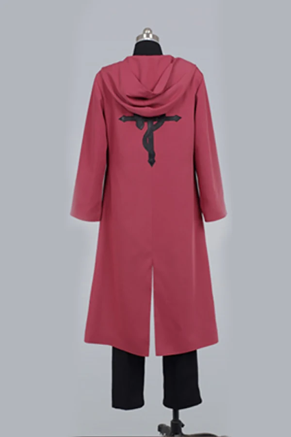 Стальной алхимик Эдварда Элрика костюм для косплея на Хэллоуин красное пальто