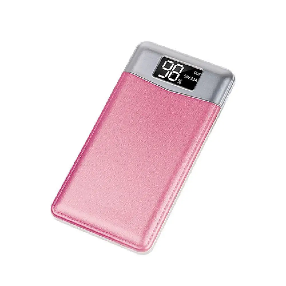 Быстрая зарядка 8000 mah светодиодный внешний аккумулятор с двумя usb портами выход