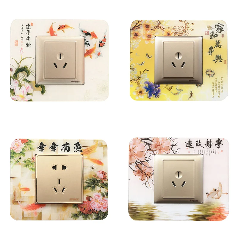 JIA GUI LUO акриловые переключатель Панель стикеры декоративный настенный