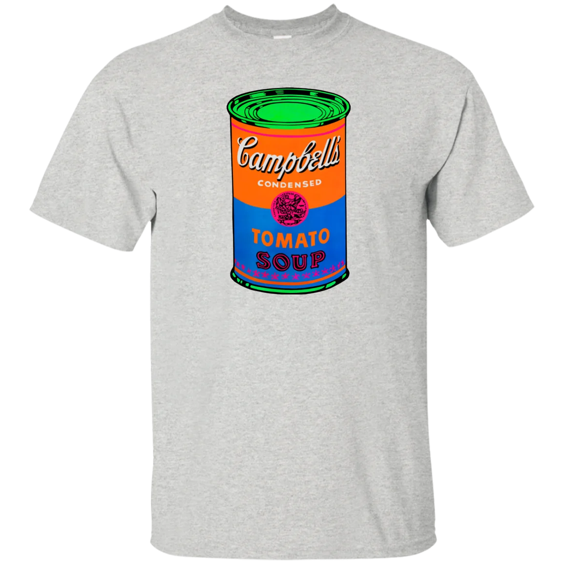 Campbell's Soup Andy Warhol поп арт ретро 1960 х красочные фабрика дизайн Harajuku топы модная