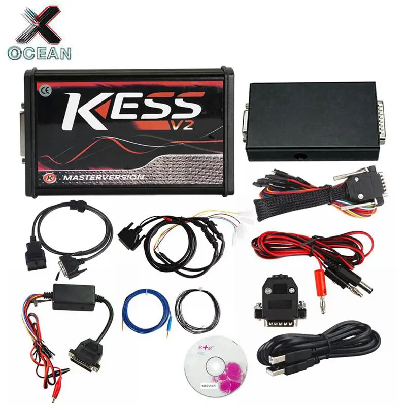 KESS V2 V5.017 EU Red OBD 2 ECU Инструмент для программирования без маркера ограниченная версия V2.47 мастер версия для автомобиля грузовик чип Тюнинг Комплект KTAG 7,020