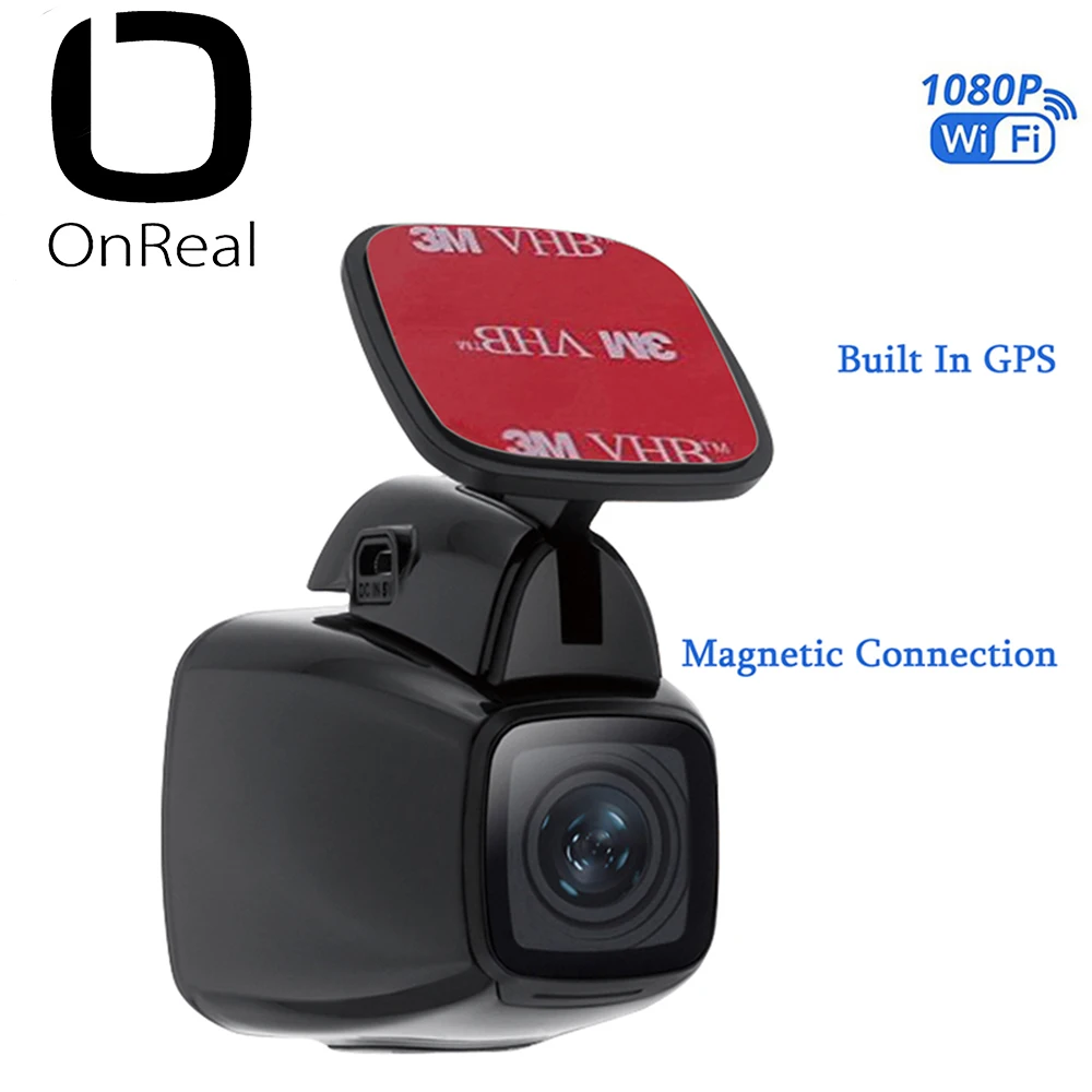 OnReal A3GPS Автомобильный видеорегистратор камера для автомобиля Магнитный