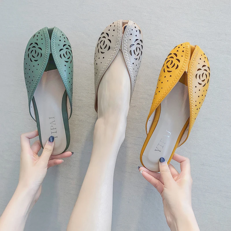 Шлепанцы женские для пляжа брендовые сандалии Повседневная Уличная обувь без