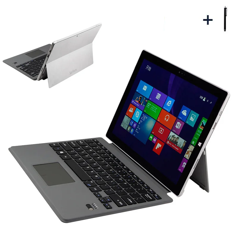 Для Microsoft Surface Pro 4 5 6 Беспроводная Bluetooth клавиатура чехол для 3 Планшет тонкий флип +