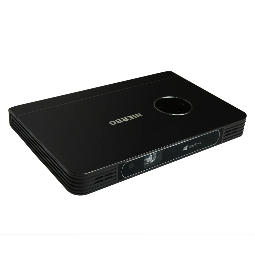 NIERBO LED 4K Projector Battery Inside Portable Windows 10 Data Show Business projector Smartphone WiFi Bluetooth HDMI | Электроника