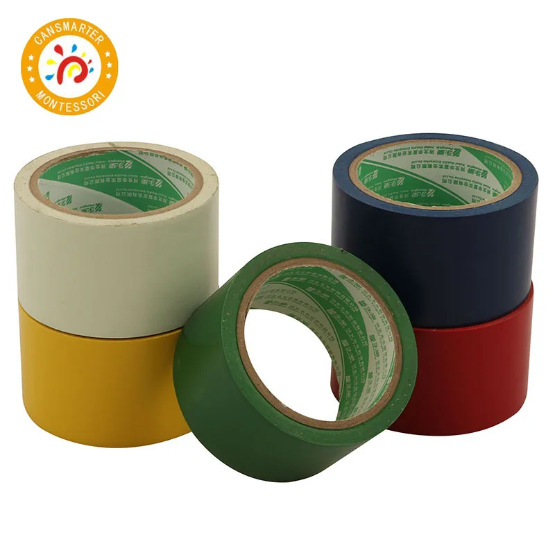 Материал Монтессори клейкая лента цветные детские комнаты баланс упражнения