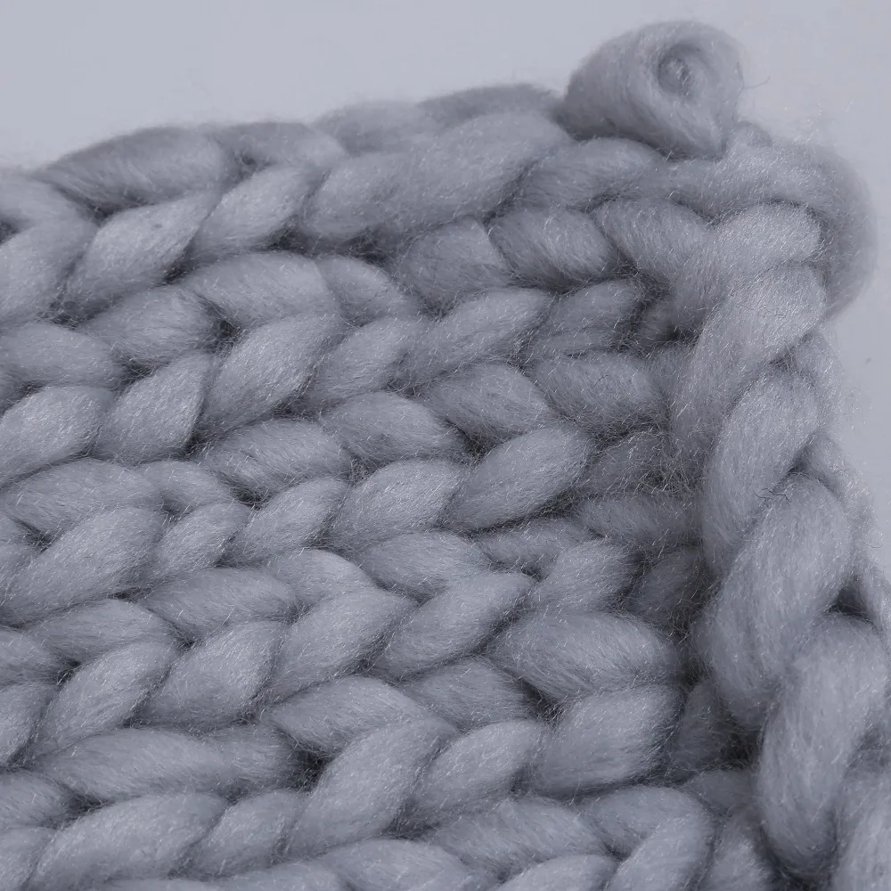 baby Crochet Basket Braid Photo Background High Quality Newborn photography props Blanket Swaddling stretch yarn hat Photo Props