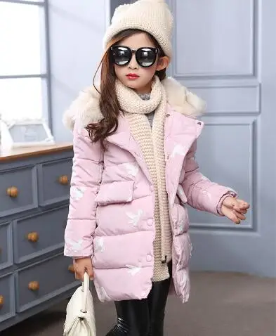 2020 зимние куртки для девочек одежда детей детская плотное меховое пальто с