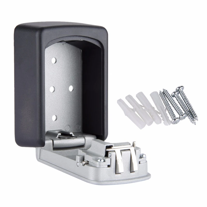 Настенный ящик для хранения ключей 4-значный комбинированный кодовый замок с