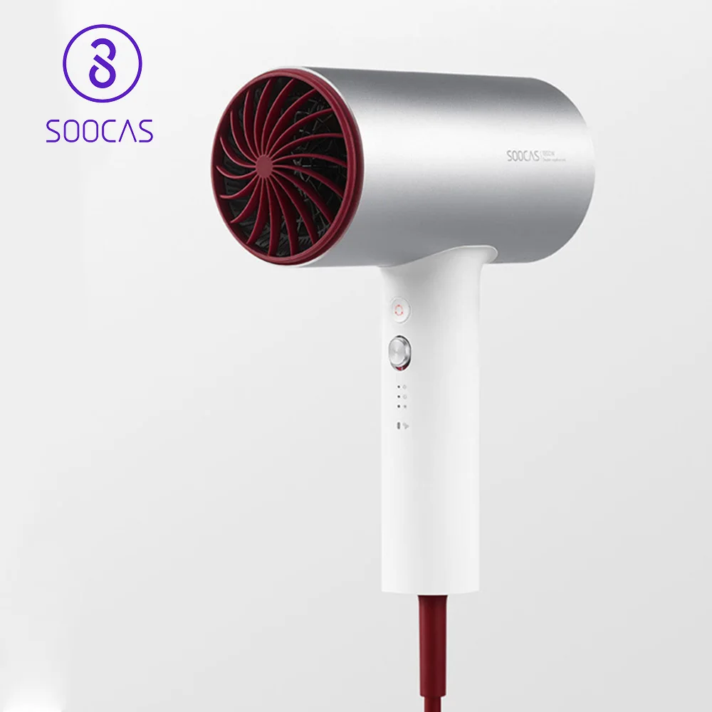 SOOCAS H3 отрицательные ионы Профессиональный Быстросохнущий электрический фен для