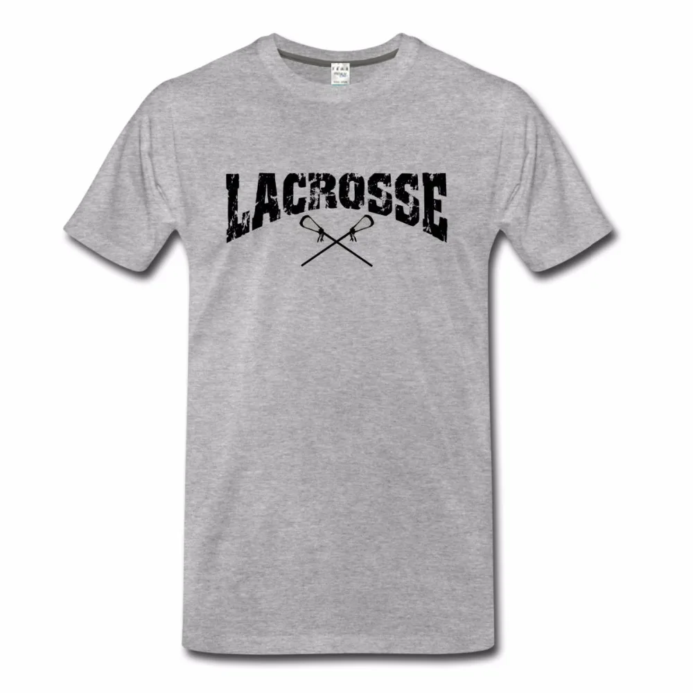 Футболка мужская хлопковая с принтом стильная тенниска для Лакросса трендовая