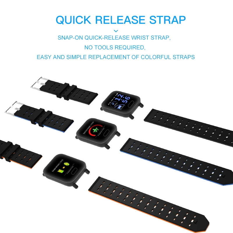 Wearpai L3 Bluetooth Smartwatch мужчин и женщин сердечный ритм трекер сообщение напоминание