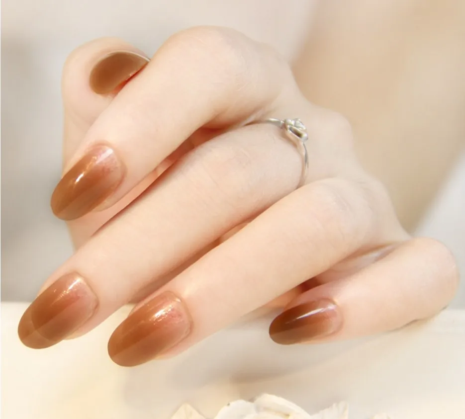 24 шт. искусственные накладные ногти для французского акрилового маникюра|fake nails