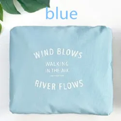 Blue Новая модная дорожная сумка, органайзер для хранения в багаже, чехлы для чемоданов, принадлежности для вещей - Цвет: Blue