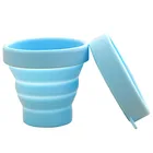 Уличная посуда новая портативная силиконовая Выдвижная складная чашка для воды путешествия Кемпинг телескопическая складная мягкая Питьевая чашка