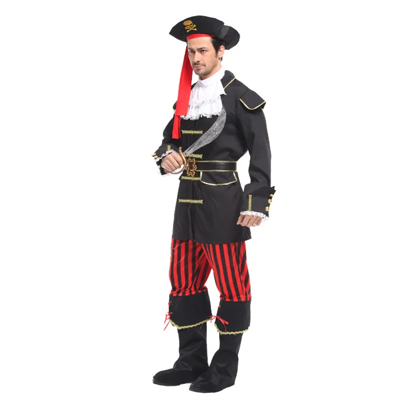 

Halloween Jack Sparrow Costumes Men Pirates of the Caribbean Cosplays Carnival Purim Christmas Masquerade Stage play party dress