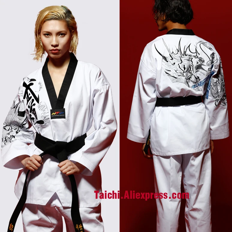 Профессиональные Единоборства TKD Tae Kwon Do корейская форма мастера для тхэквондо с