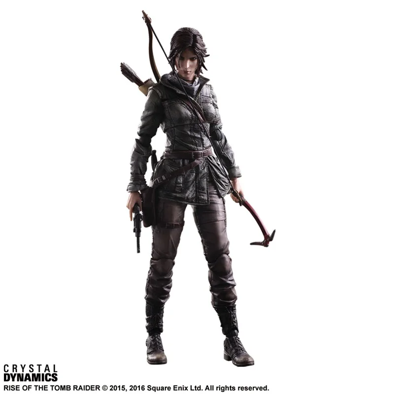 Play Arts Kai фигурка Tomb Raider Rise of the Tomb Raider Lara Croft кукла Фигурка ПВХ Коллекционная модель игрушки 27 см
