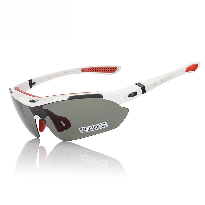 white frame 5 Lens Брендовые новые качественные разноцветные солнцезащитные очки с 5 линзами для мужчин и женщин, защитные очки Polaroid MTB, спортивные очки, солнцезащитные очки UV400 - Цвет линз: white frame 5 Lens