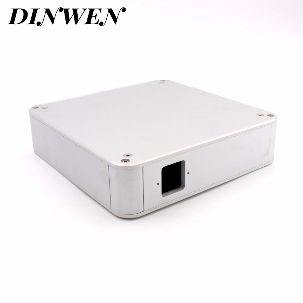 214x214x55 мм полностью алюминиевый корпус корпуса усилителя для Hifi DIY наушников AMP DAC
