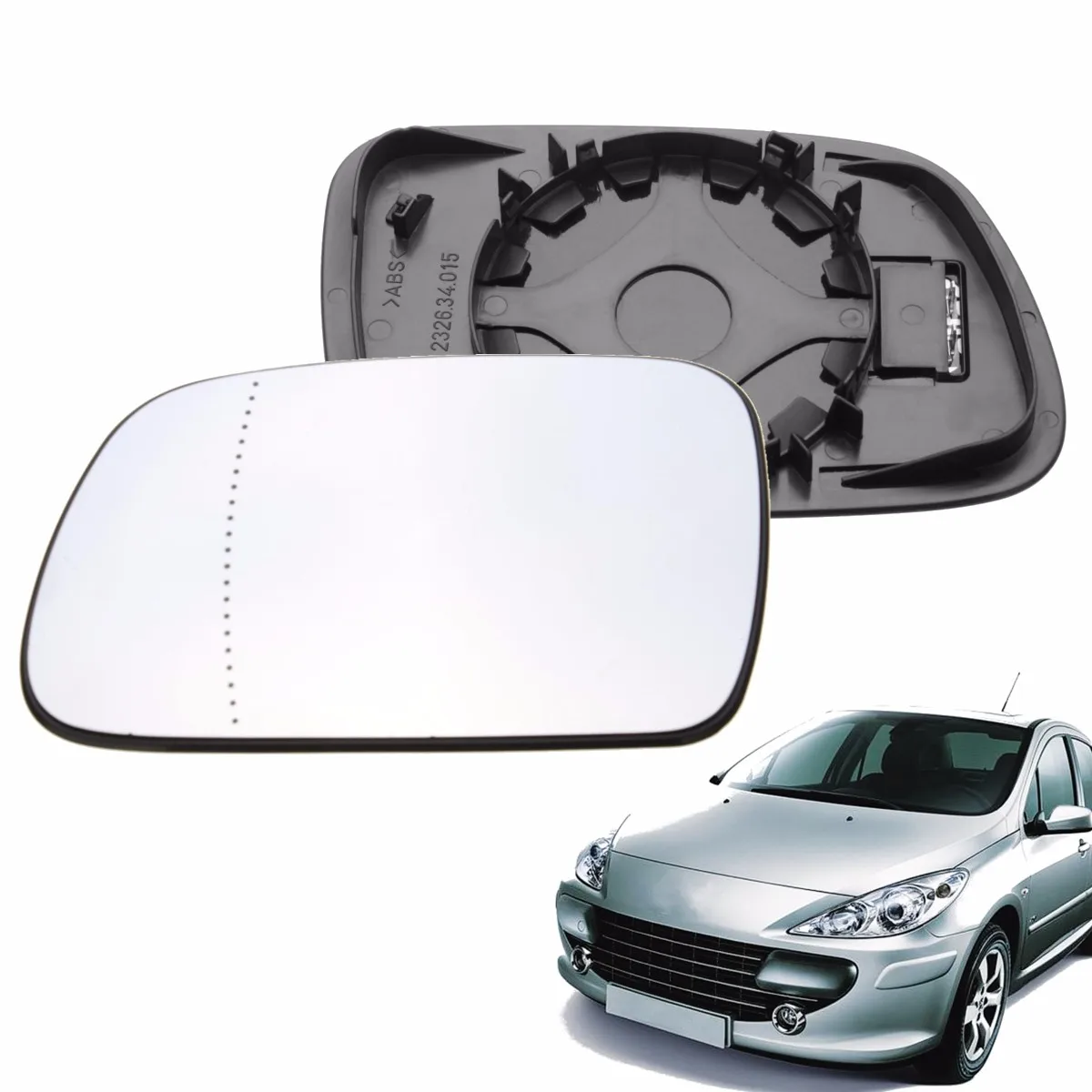 Боковое зеркало с широким углом поворота для Peugeot 307 2001 2008 407 2004 2008|door mirror glass|door