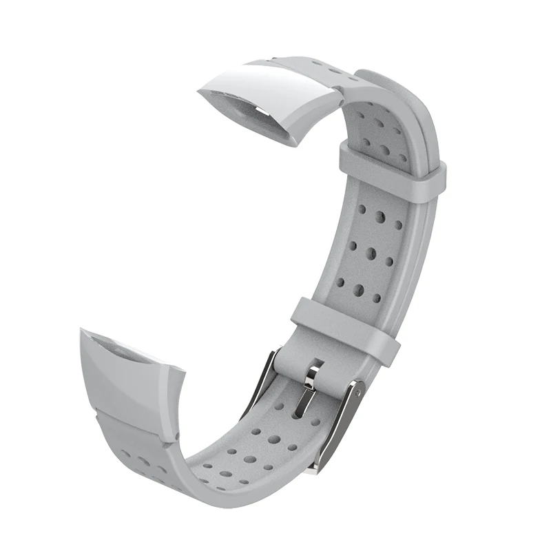 Grey Mijobs силиконовый ремешок для huawei Honor Band 5 4 стандартная версия Смарт-Браслет спортивный браслет для Correa Honor Band 4 5 - Цвет: Grey