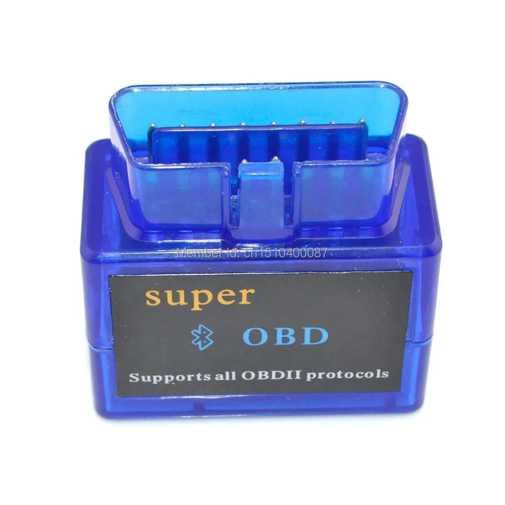 Mini Auto ELM327 Bluetooth V1.5 ODB2 ODBII Car Diagnostic Scanner Tool for Torque Android (Blue) | Автомобили и мотоциклы