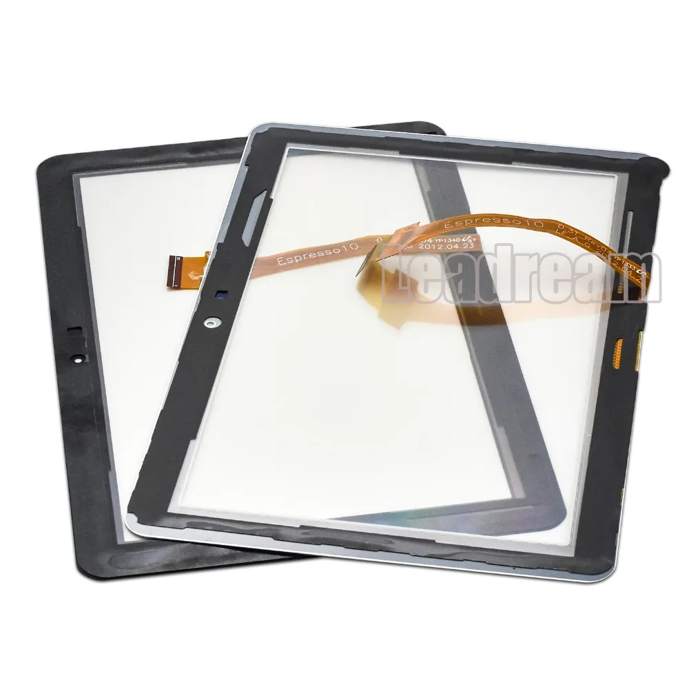 

50pcs/lot DHL For Samsung Galaxy Tab 10.1 P7500 P7510 Touch Screen Digitizer 10.1" Glass Sensor Lens Screen +Adhesive