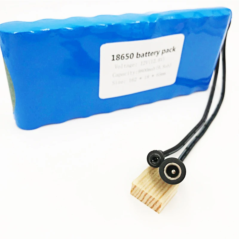Akumulator 12v аккумулятор литиионый 18650 bms 9.8AH Портативный Перезаряжаемые Batteres DC 11 1 V 12V