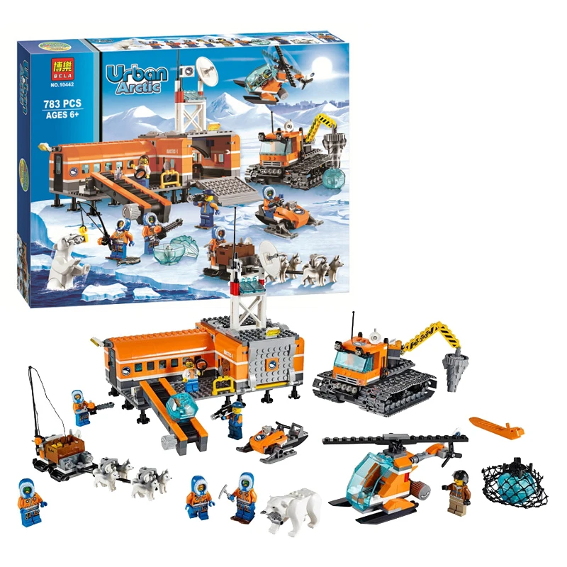 Zhenwei 10442 Arctic Base Camp Helicrane строительные блоки кирпичи игрушки для детей 60036 фигурки