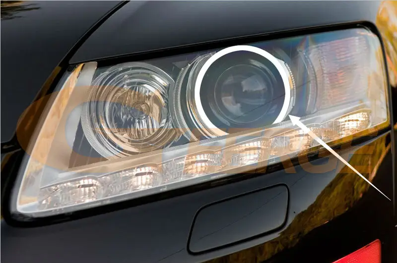 Для AUDI A6 S6 RS6 2009 2010 2011 ксеноновая фара отличное Ультра яркое освещение smd комплект светодиодов «глаза ангела» Halo Кольцо DRL