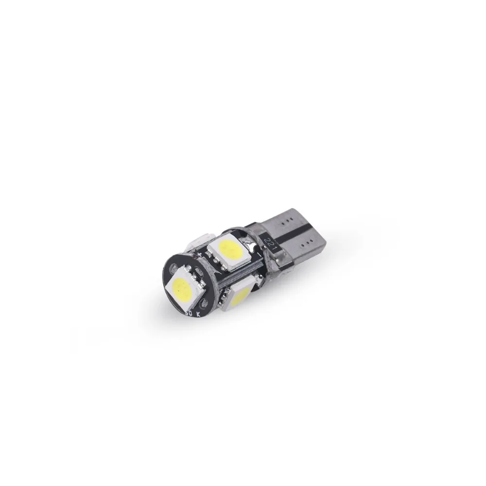 10X Высокое качество T10 CANBUS 5SMD 5050 194 W5W 501 светодиодный белые Автомобильные Боковые