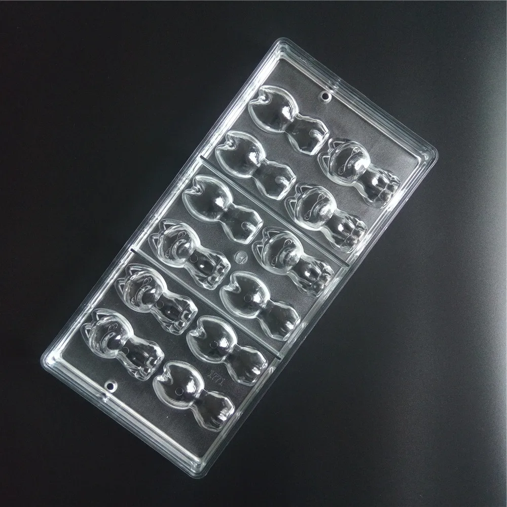 Мультфильм животных формы шоколада форма поликарбоната для Сделай Сам кухонные