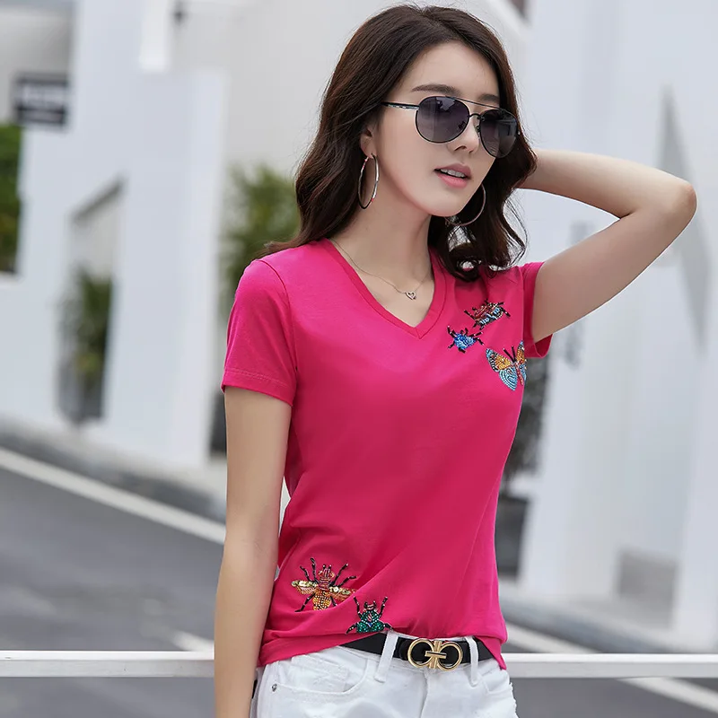 Новая женская летняя обувь высокого уличный стиль ручная работа с бисером Стразы