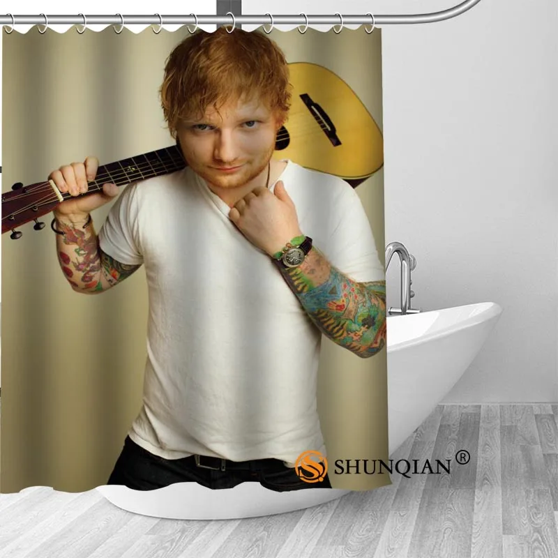 Новая занавеска для душа Ed Sheeran украшения ванной комнаты дома водонепроницаемая