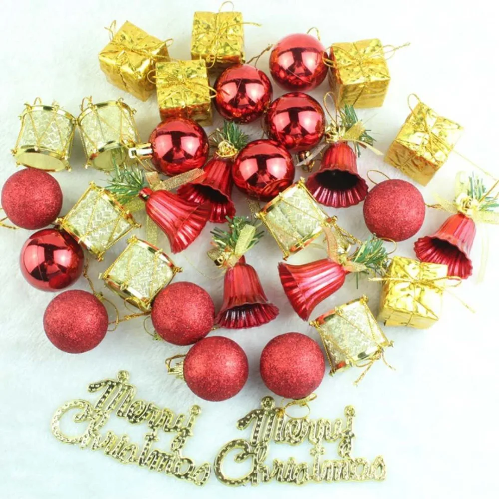 Украшение на рождественскую елку 32 упаковки Голубое озеро рождественская