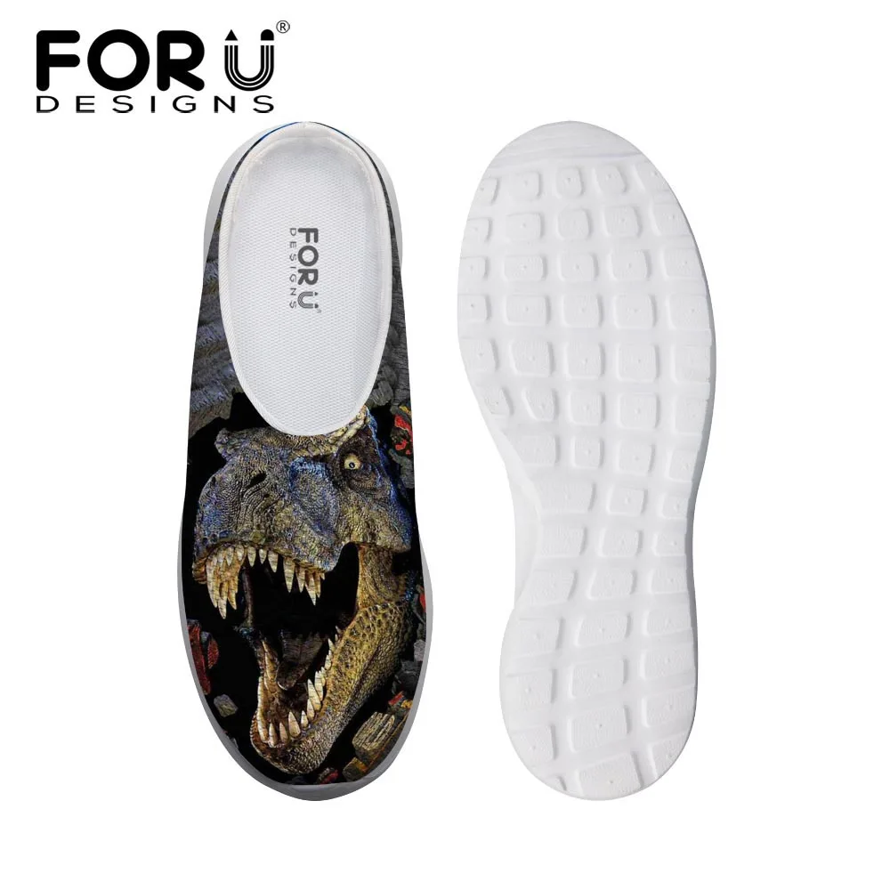FORUDESIGNS 2018 новые мужские сандалии крутые акулы 3D Животные волк Собака Хаски