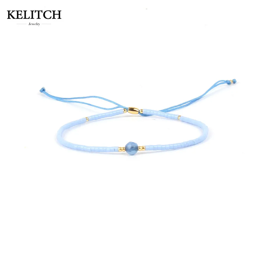 KELITCH браслеты дружбы, ювелирные изделия, бисерный Хрустальный Браслет, Браслеты-шармы, одна упаковка, браслет ручной работы для подарка