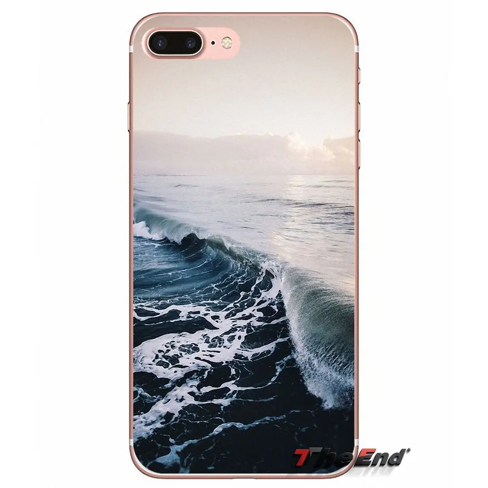 Чехол для Huawei G7 G8 Ascend P7 P8 P9 Lite Honor 4C 5X 5C 6X Mate 7 8 9 Y3 Y5 Y6 II Pro Summer nature sea blue Ocean Waves |
