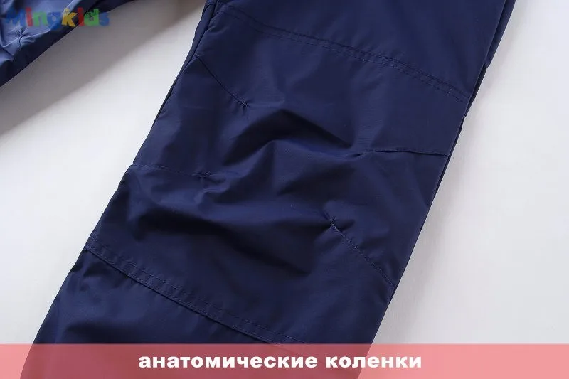 Mingkids Водонепроницаемый Ветрозащитный штаны мальчик девочка осень весна Брюки на каждый день удобные талия резинка брюки Прямые shell pants дождевик