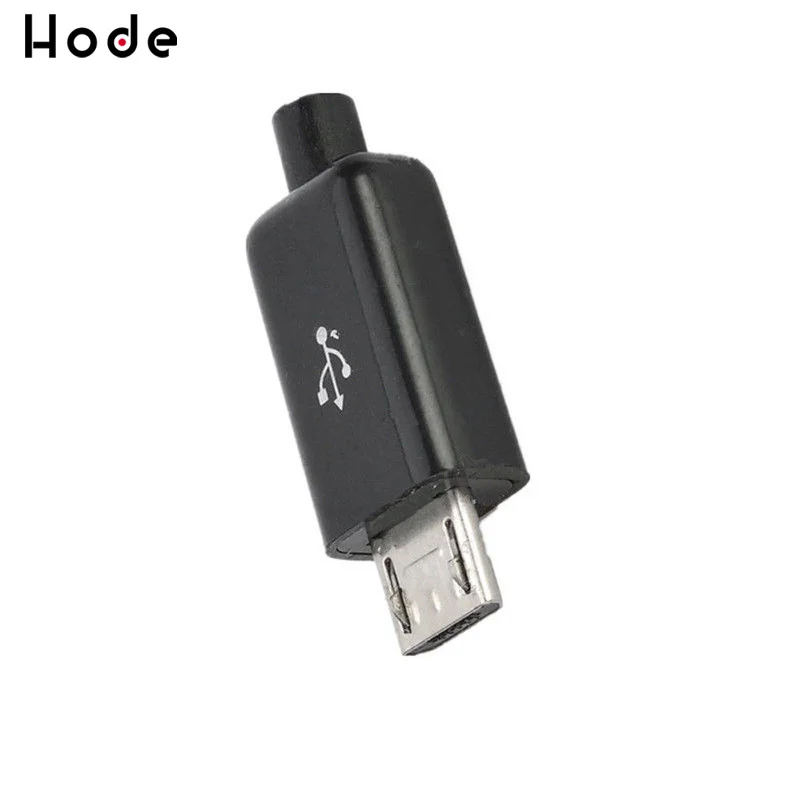 10 шт./лот USB Мужской 5 Pin DIY Micro разъем пластиковый корпус Jack замыкающая муфта мини