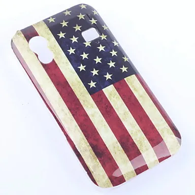 US Flag Pattern Protective Polycarbonate Case for Samsung S5830 |