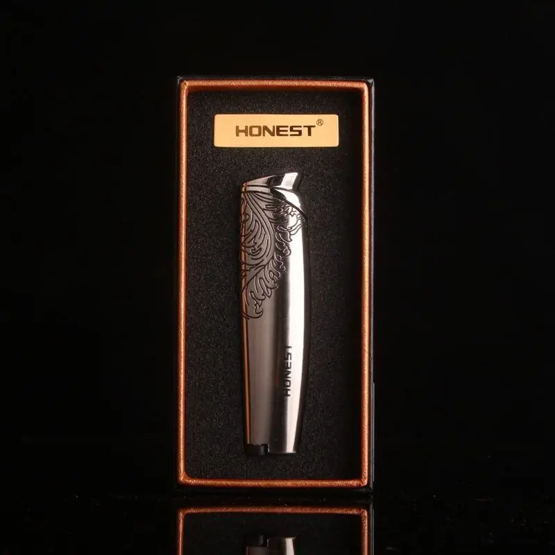 Металлическая ветрозащитная фонарь жигалка для сигарет с подарочной коробкой |